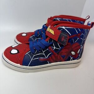 Toddler Boys Size 11 Spider Man Tennis Shoes